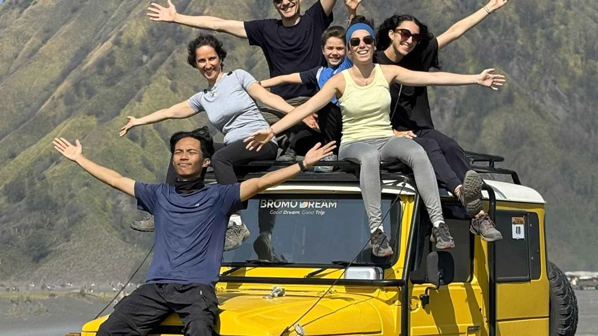 Hot springs stop on a 3-day Bromo Ijen tour by night train from Yogyakarta